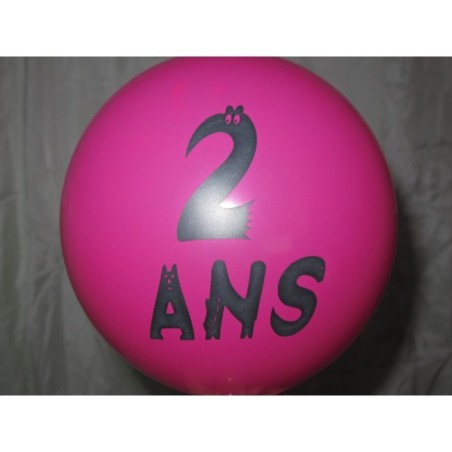 10 BALLONS 2 ANS (1 FACE)