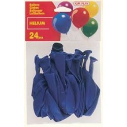 24 BALLONS BLEU HELIUM N°12