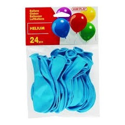 24 BALLONS BLEU CIEL HELIUM...