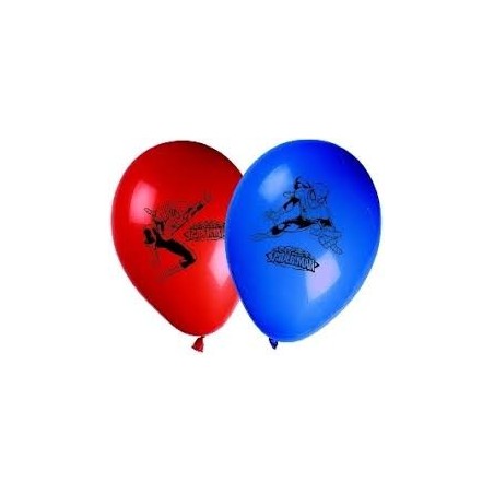 8 BALLONS IMPRIMES SPIDERMAN