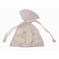 10 SAC ORGANZA BLANC 10X7,5CM