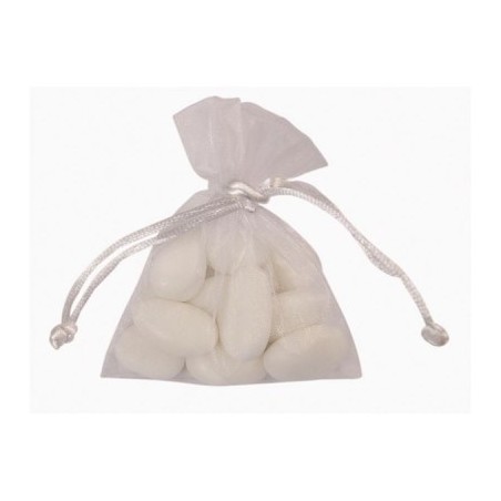 10 SAC ORGANZA BLANC 10X7,5CM