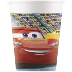 8 GOBELETS CARTON 25CL CARS 3