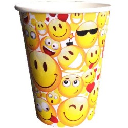 6 GOBELET CARTON 25 CL EMOJI