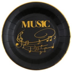 10 ASSIETTES DISQUE OR...