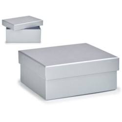 BOITE CARTON ARGENT PETIT