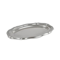 2 PLAT ROND ARGENT 30CM