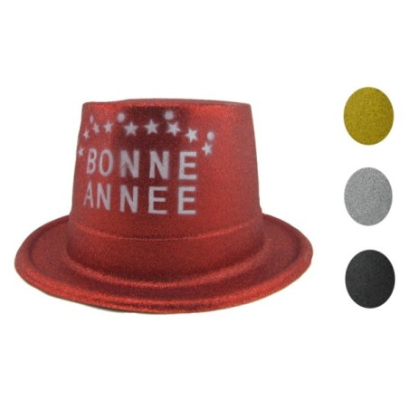 CHAPEAU PAILLETTES BONNE ANNEE