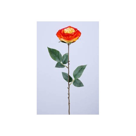 ROSE ORANGE ANCIENNE PP 2FE. 68CM