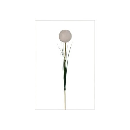 POMPON BLANC HERBE 63CM