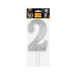 DECO GATEAU CHIFFRE 2