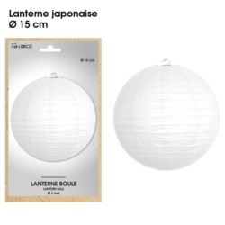 LANTERNE 15 CM BLANCHE