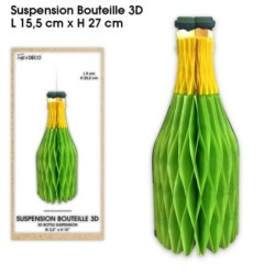 BOUTEILLE 3D VERTE