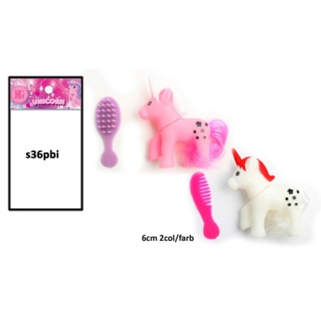 ANIMAL LICORNE A COIFFER 6CM+ACCE 2C