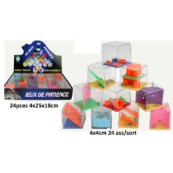 JEU PATIENCE 4X4X4CM CUBE 24A