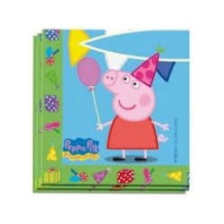 20 SERVIETTES 33X33 PEPPA PIG