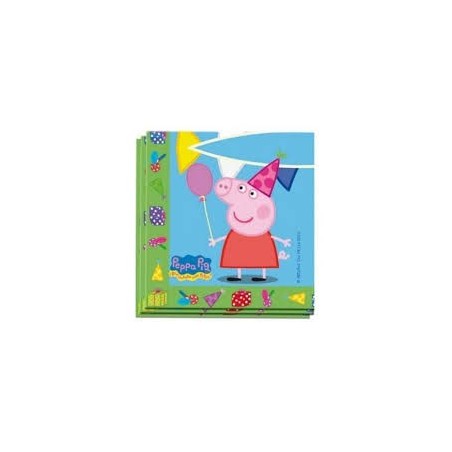 20 SERVIETTES 33X33 PEPPA PIG