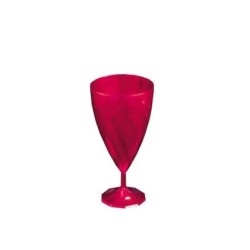 6 VERRES A VIN ROSE MAGENTA