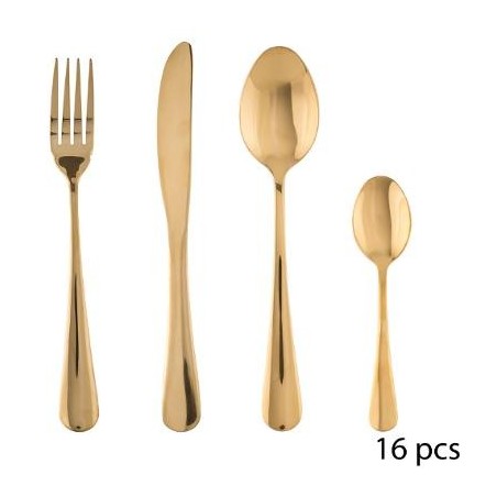 MENAGERE INOX 16P GOLD