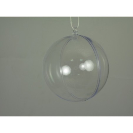5 BOULES PLEXIGLAS TRANSPARENTES 5CM