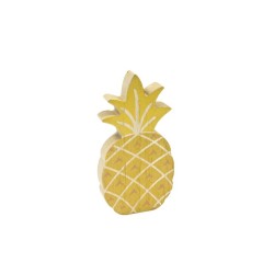 DECO ANANAS BOIS DORE 12 CM