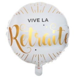BALLON ALU VIVE LA RETRAITE