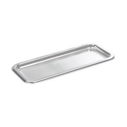 2 PLATEAUX A CAKE METAL ARGENT