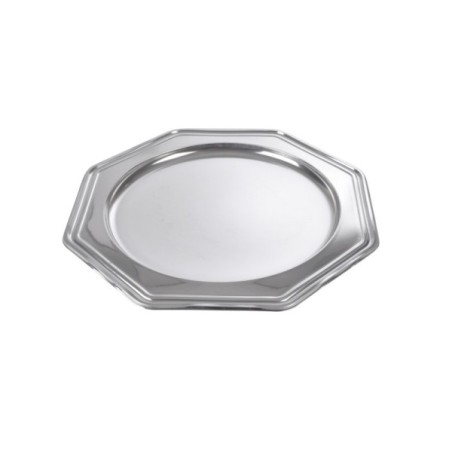 2 PLATEAUX OCTO ARGENT ROND