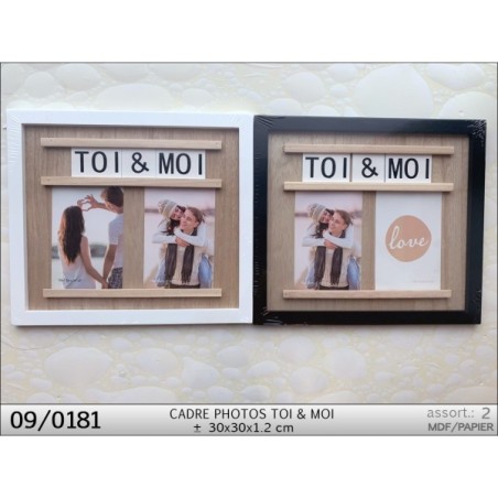 CADRE PHOTOS TOI & MOI 30X30CM
