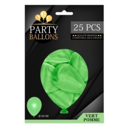 25 BALLONS VERT POMME